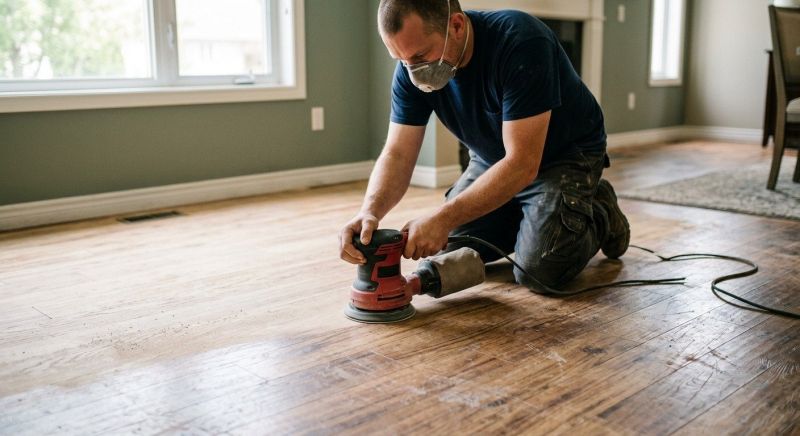 Walnut Floor Refinishing in Overland Park, KS